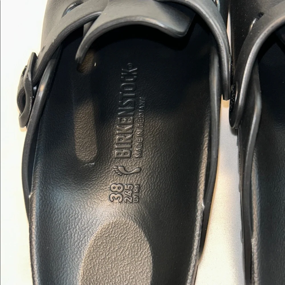 Birkenstock 38 Black Slip-On Clogs - Picture 7 of 12